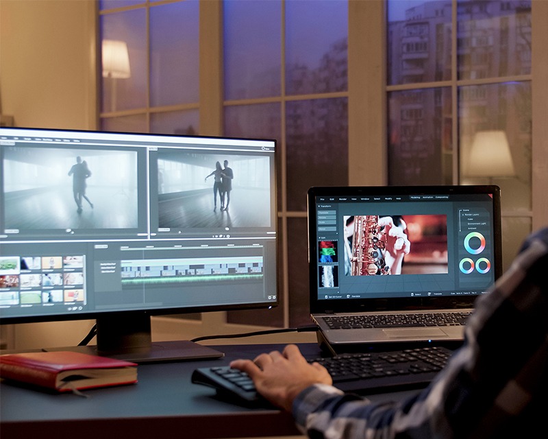 Film and video production services graphic designed by SpotMedia for Madipakkam clients, showcasing media creation capabilities.