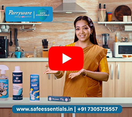Thumbnail from the Parryware Safe Essentials promotional film created by SpotMedia, highlighting hygiene-focused brand visuals.